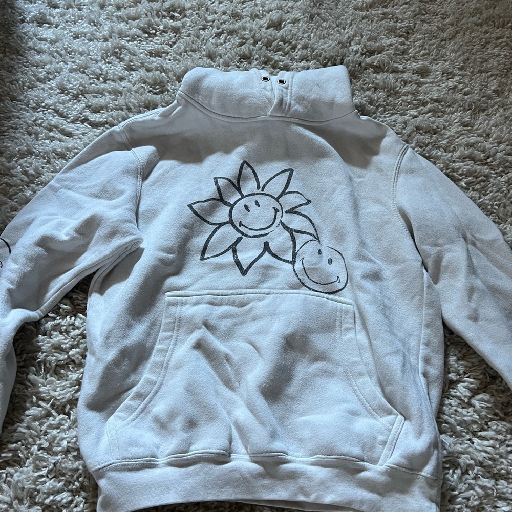 White smile hoodie size small